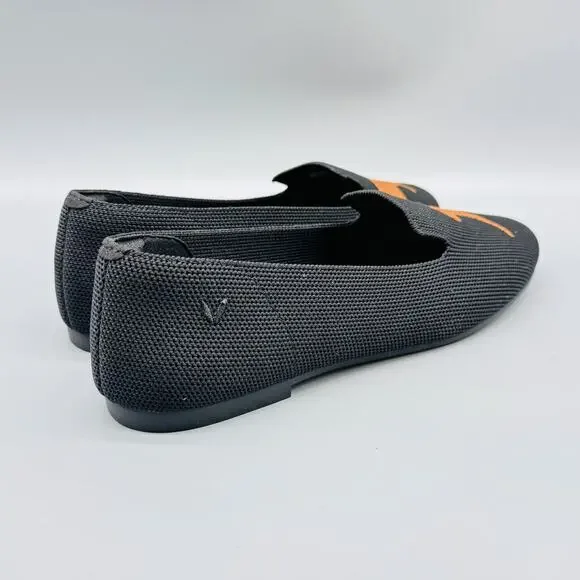 VIVAIA Shoes Womens 7 Black Knit Loafers Slip On Cat Flats Lightweight Comfort - Picture 7 of 11